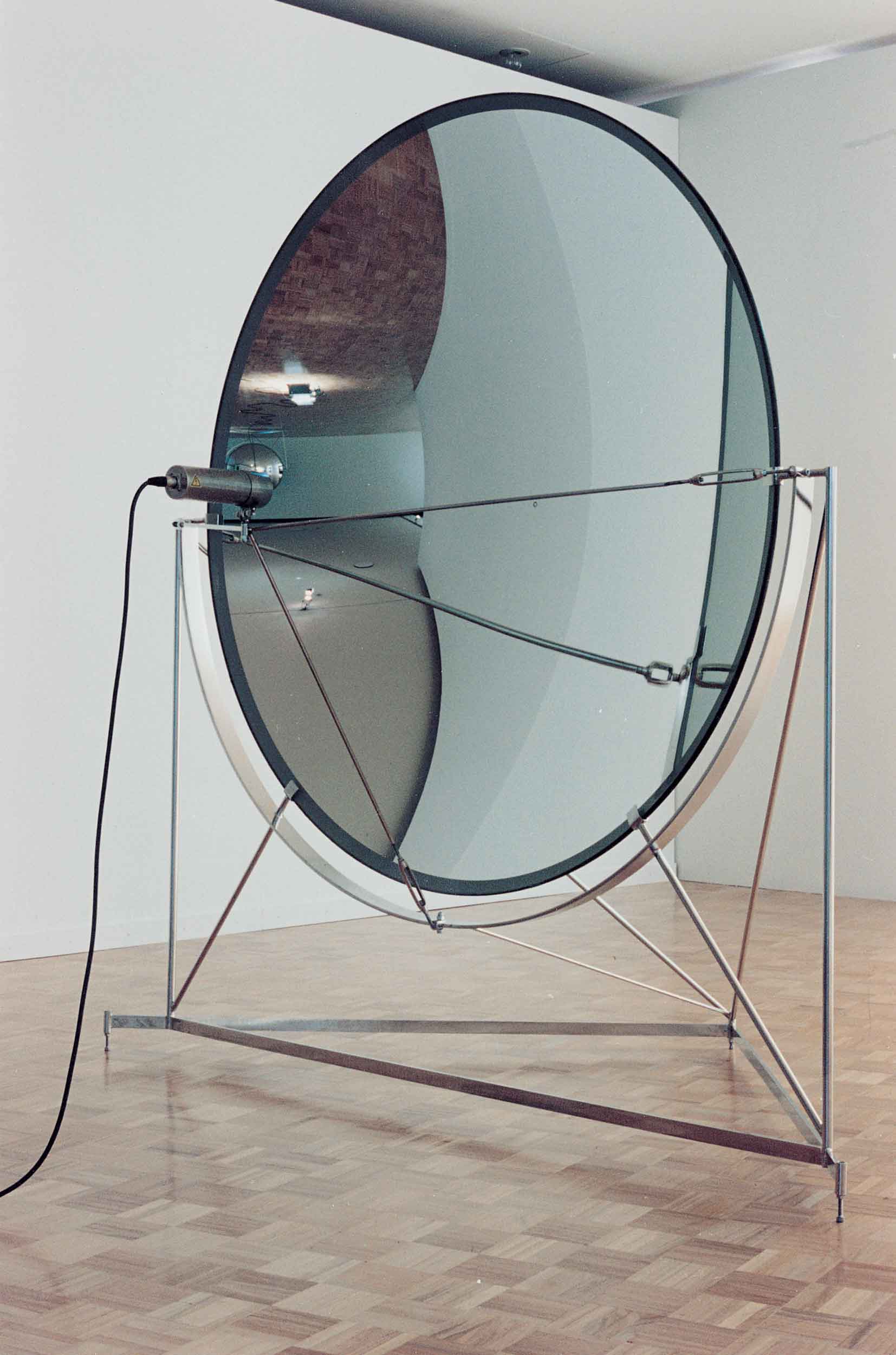 Ultrasound Installation: close-up of mirror
