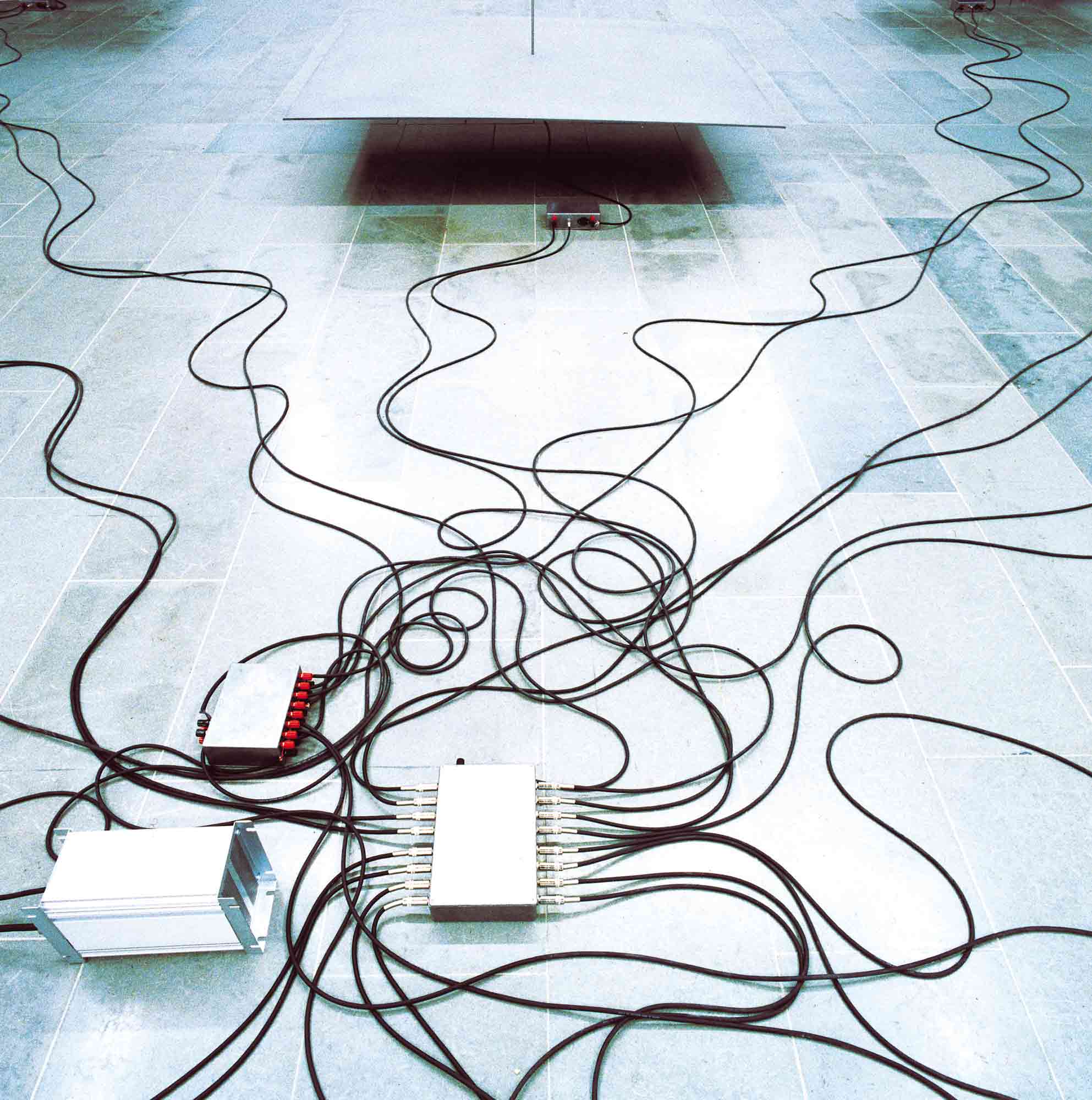 Electromagnet Installation: close-up of electronic control system