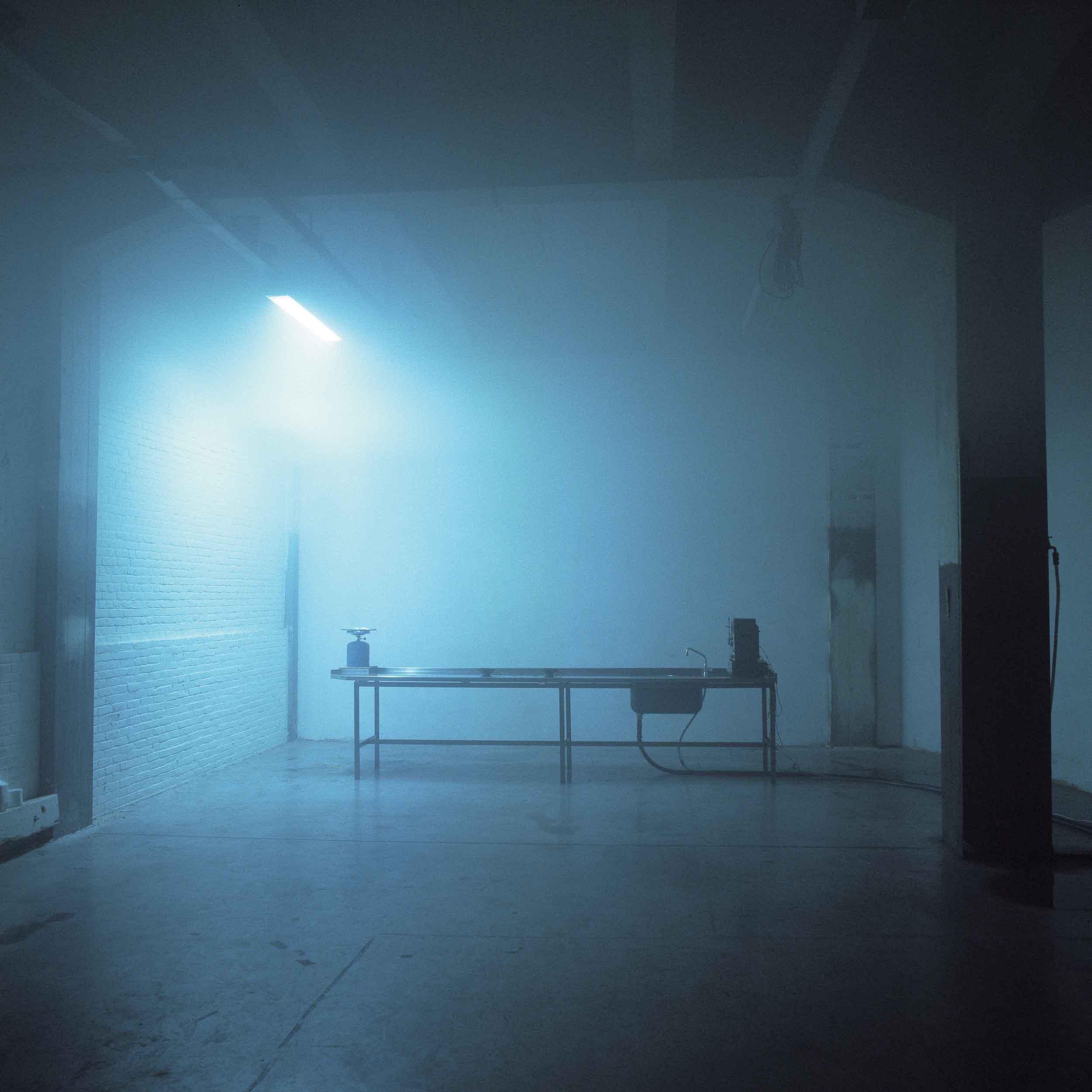 Grey Room Installation: total side view of artwork in exhibition space