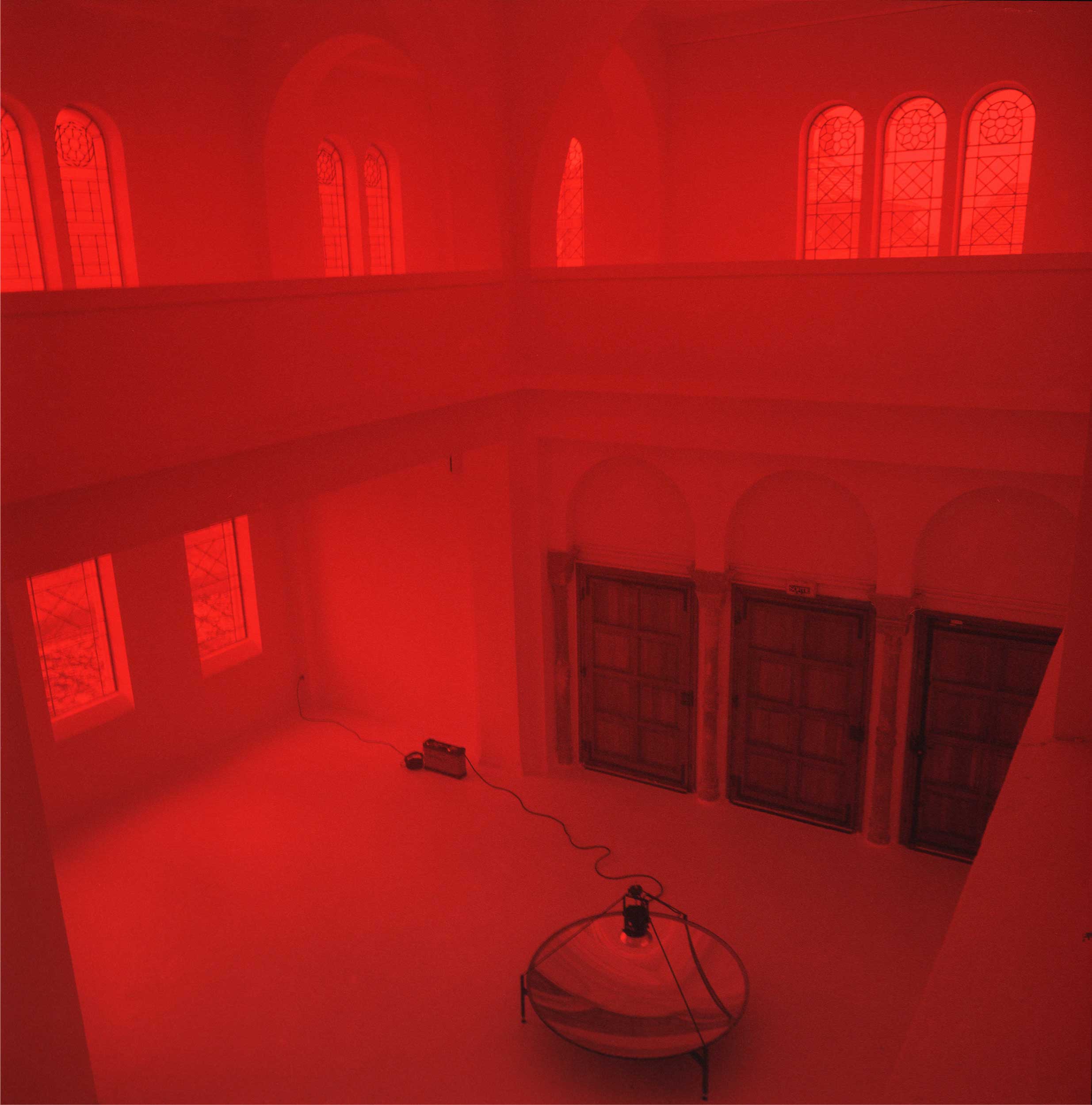 Synagogue Installation: perspective view from above