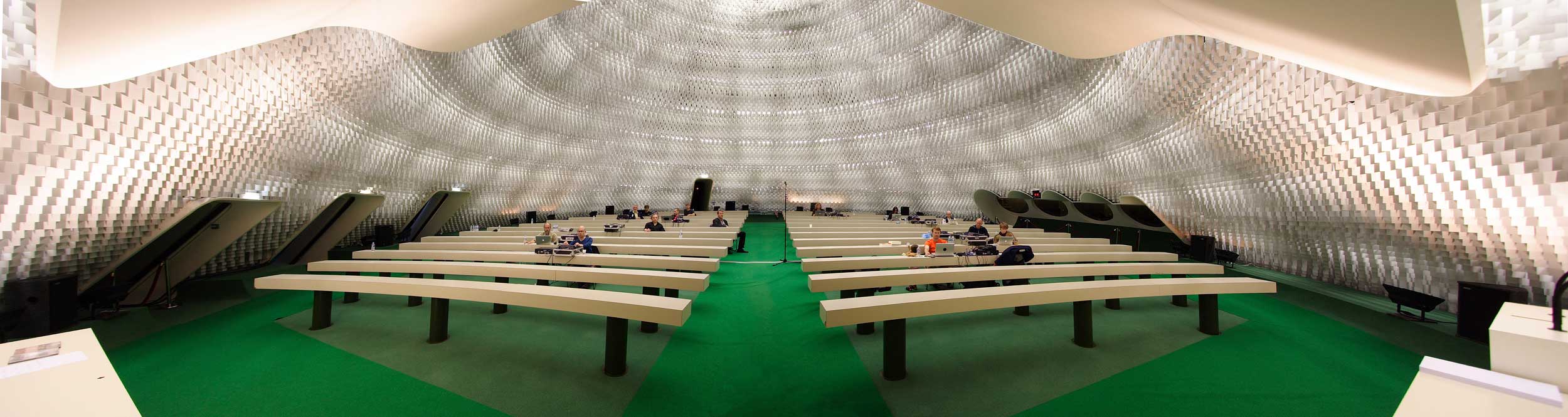 Freq_out 3: panorama of exhibition space