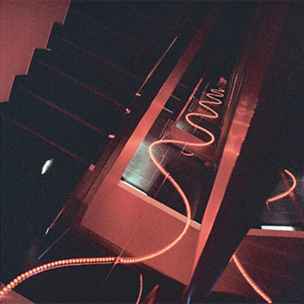 Vertical LED Installation: staircase from above