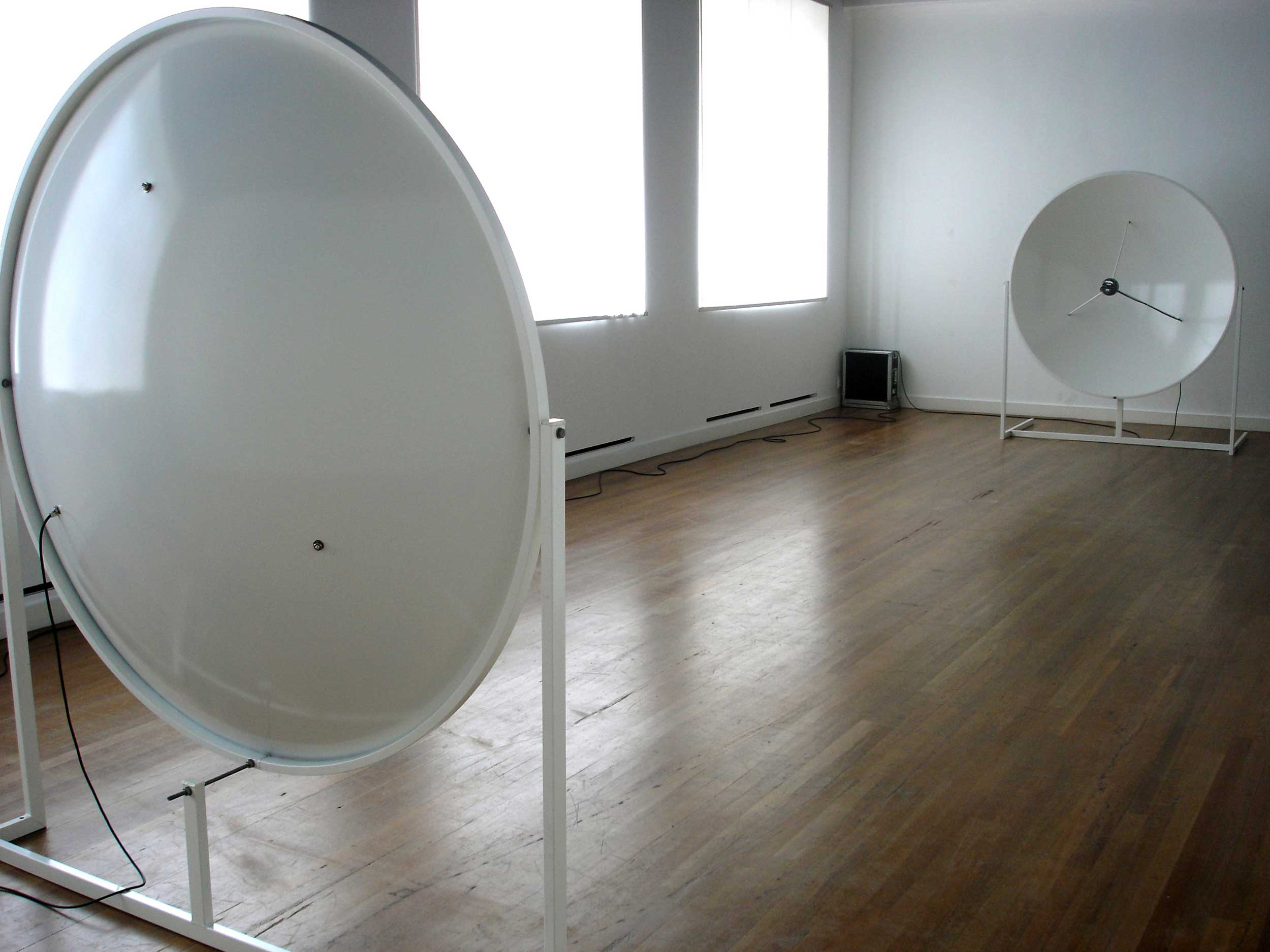 Outdoor Sound Installation: perspective view in exhibition space