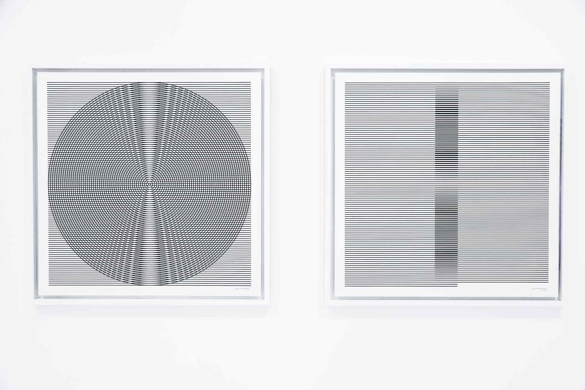 Lines and Circles: circle (left) and rectangle with gradient (right)