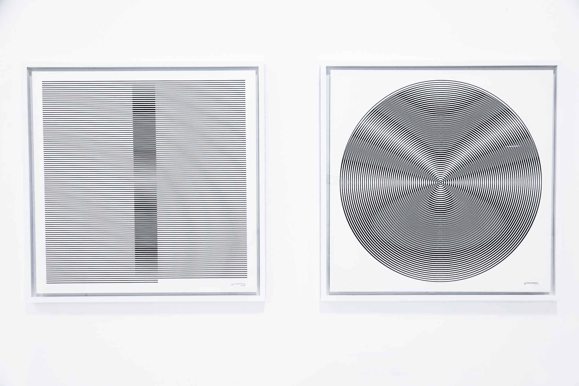 Lines and Circles: rectangle with gradient (left) and circle (right)